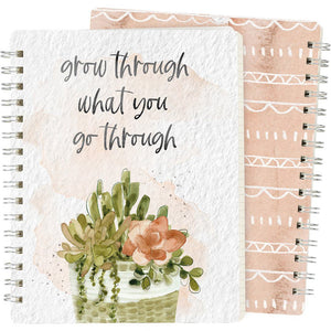 NEW Spiral Notebook - Grow Through What You Go Through - 112413