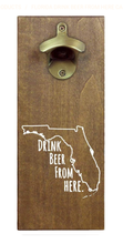 Load image into Gallery viewer, NEW Magnetic Wall Mount Bottle Opener - Florida
