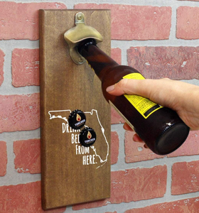 NEW Magnetic Wall Mount Bottle Opener - Florida