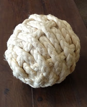 Load image into Gallery viewer, NEW 10&quot; Braided Rope Ball Decor - Natural
