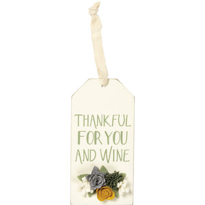 NEW Bottle Tag - Thankful for You - 105165