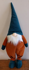 NEW 21" Standing Gnome - Blue & Orange SA13189