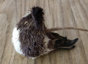 NEW Sisal Bird Ornament - Brown, Tail Feathers to Left