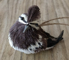 Load image into Gallery viewer, NEW Sisal Bird Ornament - Brown, Tail Feathers to Right

