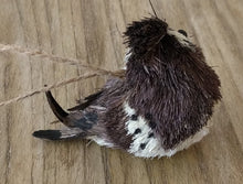 Load image into Gallery viewer, NEW Sisal Bird Ornament - Brown, Tail Feathers to Right
