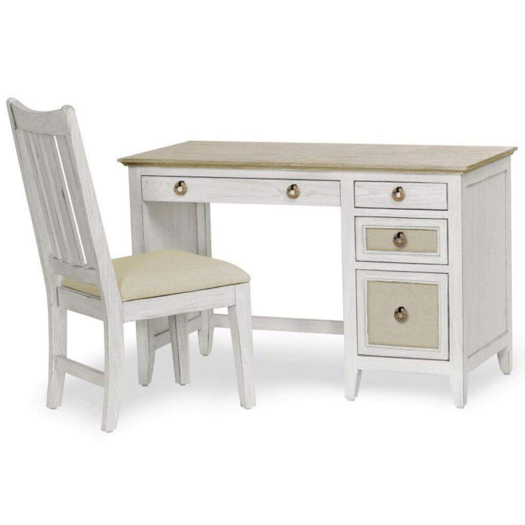 NEW Captiva Island Desk & Chair - Beach Sand & Weathered White