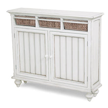 Load image into Gallery viewer, NEW Monaco Entry Cabinet with Baskets - Blanc Finish
