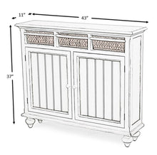 Load image into Gallery viewer, NEW Monaco Entry Cabinet with Baskets - Blanc Finish
