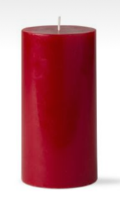 NEW 6" 80-Hour Pillar Candle by tag g10147 Cranberry