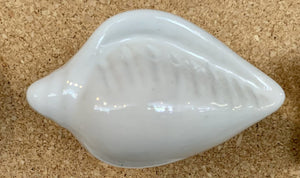 NEW White Ceramic Seashell Knob - CFK-24