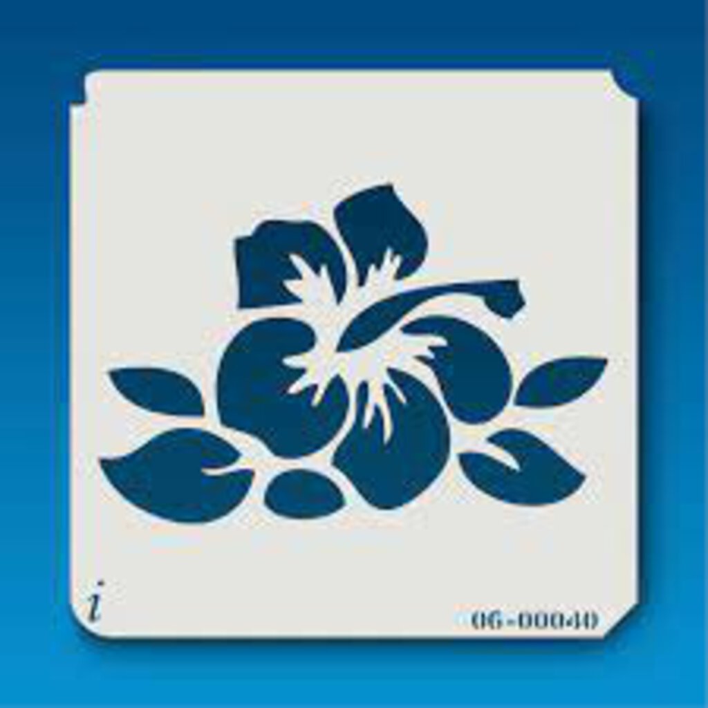 Large Exotic Flower Stencil 06-00040