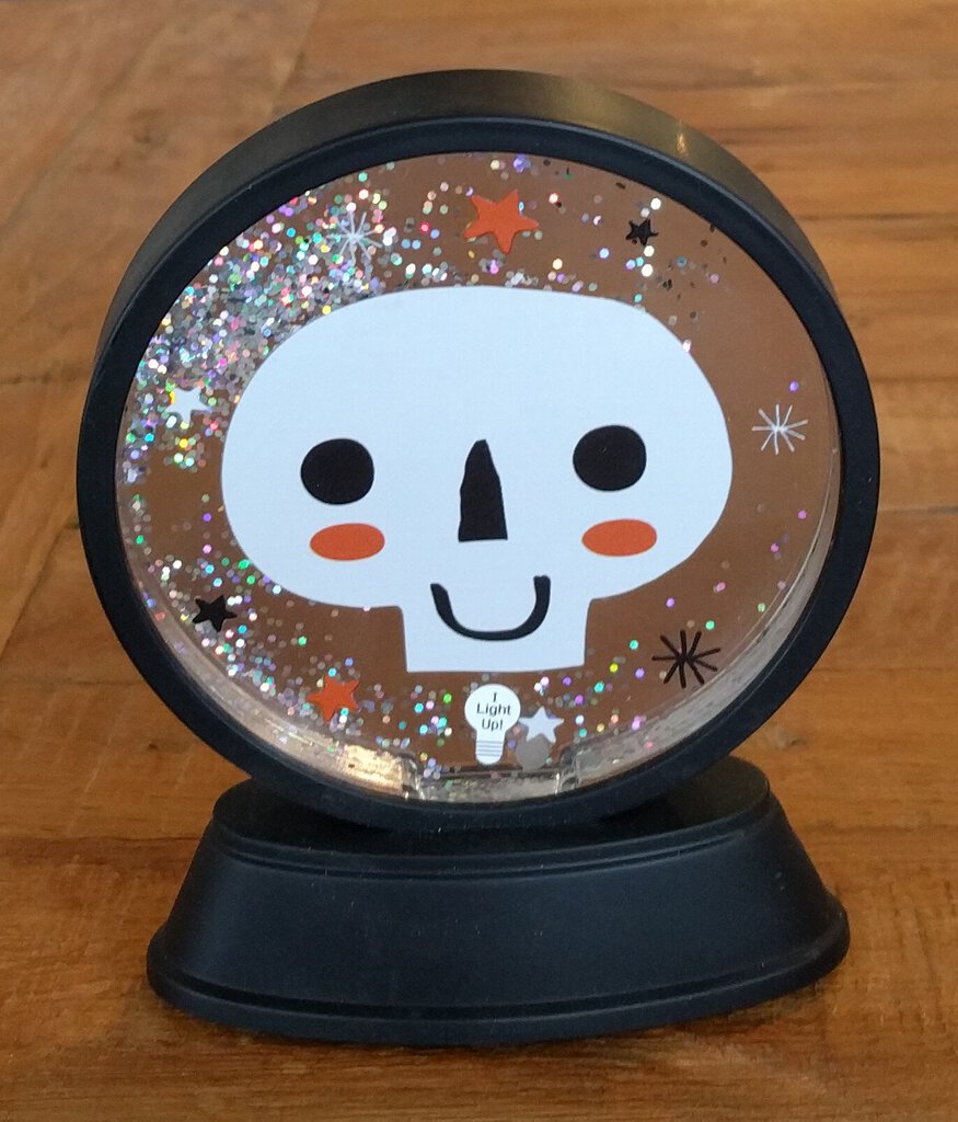 NEW Light-Up Glitter Globe - Ghost Face