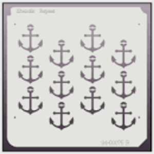 Large Anchor Repeat Stencil 94-00075 R