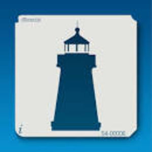 Large Lighthouse Silhouette Stencil 54-00008
