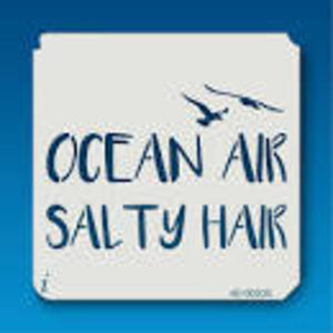 Medium Ocean Air Salty Hair Stencil 40-00030