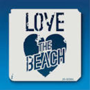 Large Love the Beach Stencil 26-00084