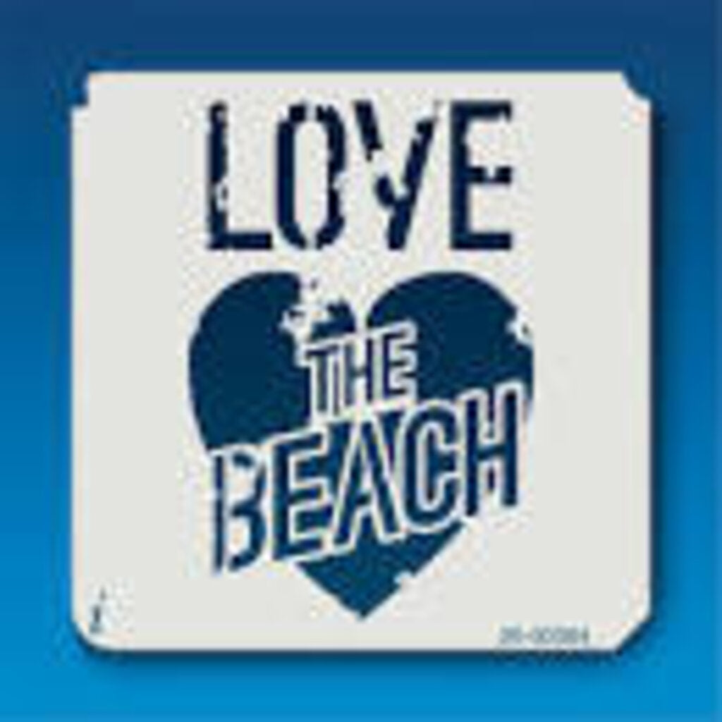 Large Love the Beach Stencil 26-00084