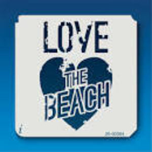 Small Love the Beach Stencil 26-00084
