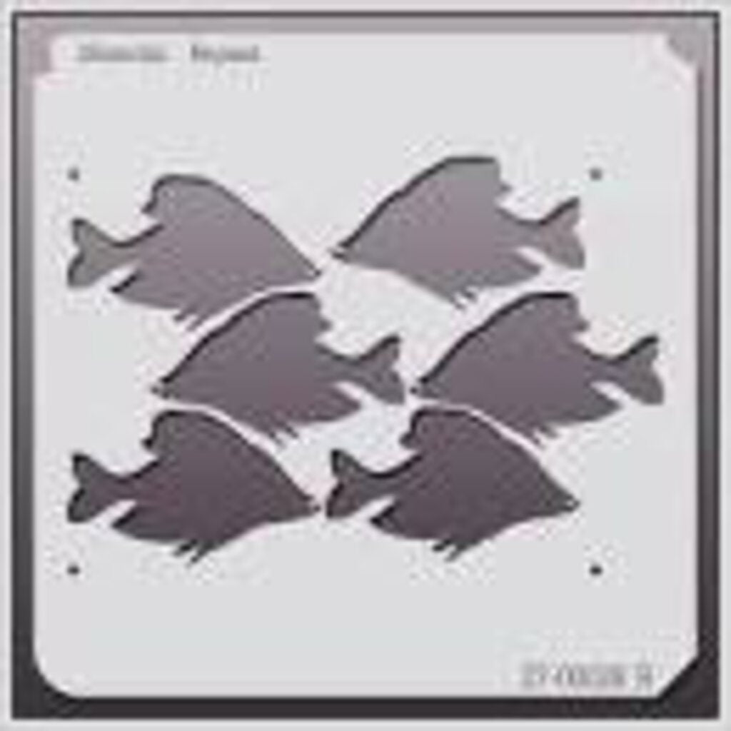 Large Repeat Fish Stencil 27-00028 R