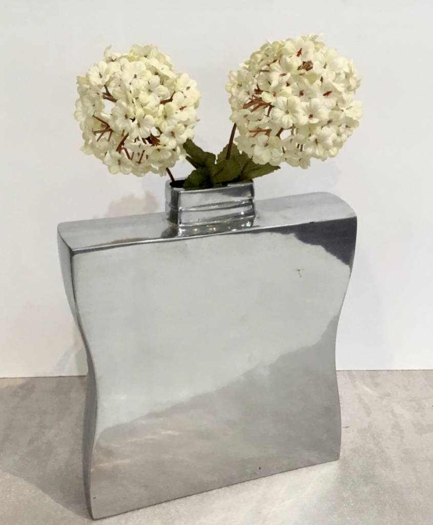 NEW Aluminum Flask Vase 4925