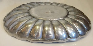 NEW Scalloped Edge Cast Aluminum Platter