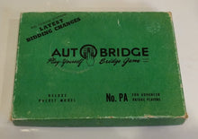 Load image into Gallery viewer, Vintage Auto Bridge Play Yourself Bridge Game
