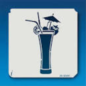 Large Tropical Drink 1 Stencil 26-00091