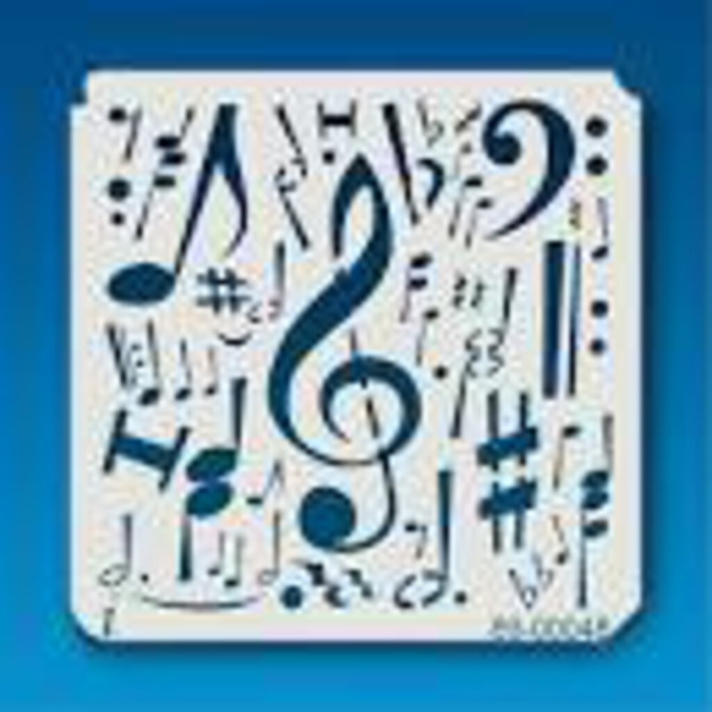 Medium Musical Notes Stencil 89-00048 – Starboard Home