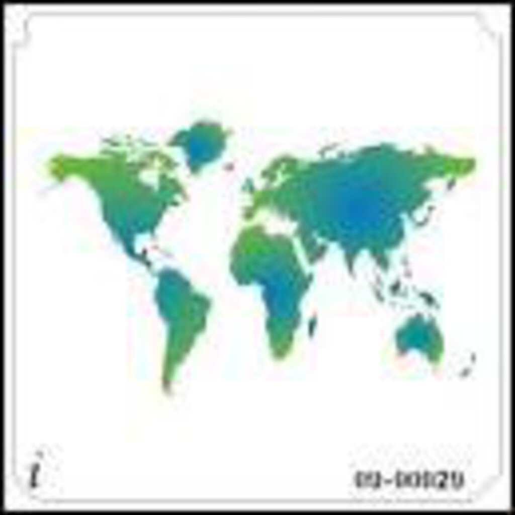 Small World Map Stencil 09-00029