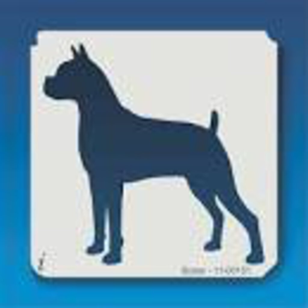 Medium Boxer Dog Stencil 11-00151