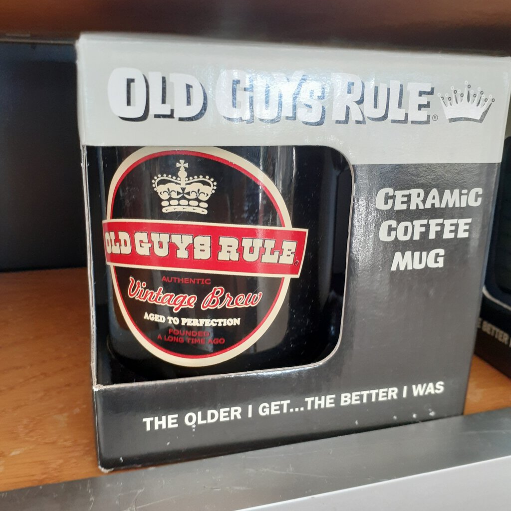 NEW Old Guys Rule Ceramic Mug - Vintage Brew