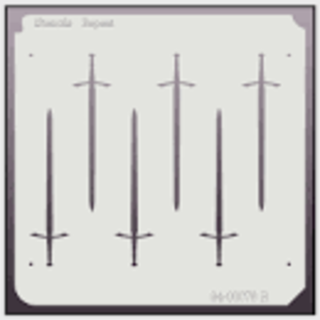 Medium Swords Repeat Stencil 94-00076 R