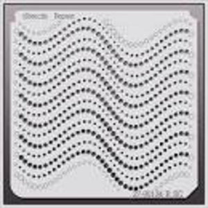 Large Wavy Dots Repeat Stencil 27-00134 R SC