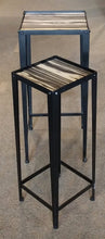 Load image into Gallery viewer, NEW 2-Pc Black &amp; Natural Woodgrain Nested Tables CB178613
