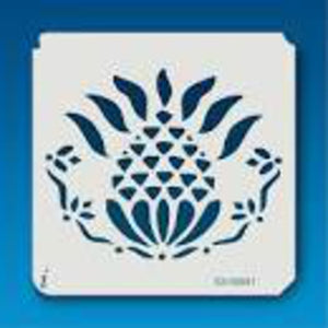 Small Primitive Pineapple Flourish Stencil 53-00041