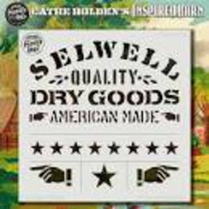 Small Selwell Dry Goods Inspired Barn Stencil CH06-022