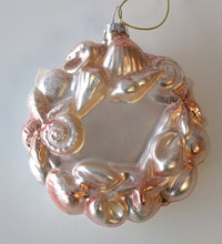 Load image into Gallery viewer, NEW Glass Ornament - Pink Shell Wreath
