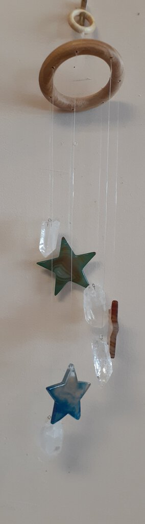NEW Agate Stars & Quartz Windchime WC12