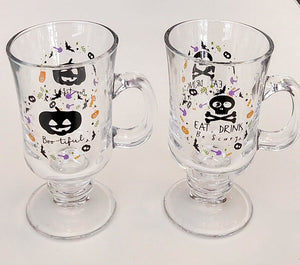 NEW Glass Halloween Mug
