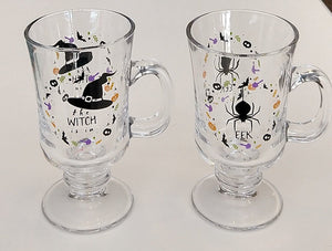 NEW Glass Halloween Mug