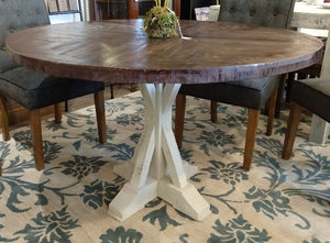 NEW Mango 48" Round Table - Washed Brown - PGI-9668-48