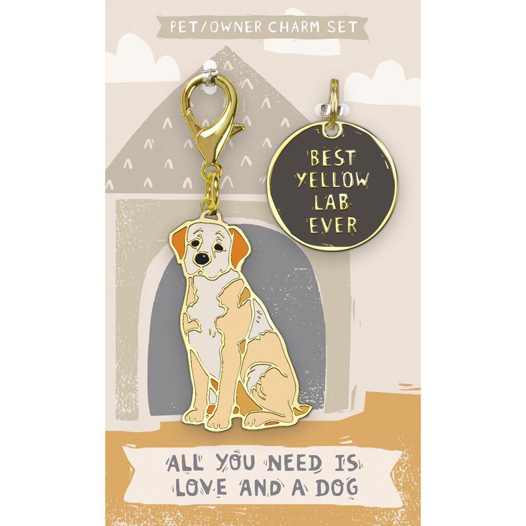 NEW Charm Set - Best Yellow Lab Ever - 104616