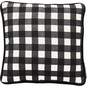 NEW Pillow - Sm Black Buff Check - 108749
