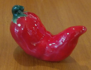 NEW Ceramic Red Pepper Figural Pepper Shaker