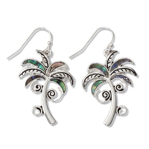 NEW Earrings - Abalone Palm Trees 8107678