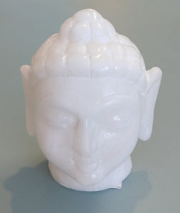 NEW 3" Alabaster Buddha Head