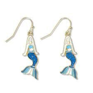NEW Earrings - Enameled Mermaids 8108415