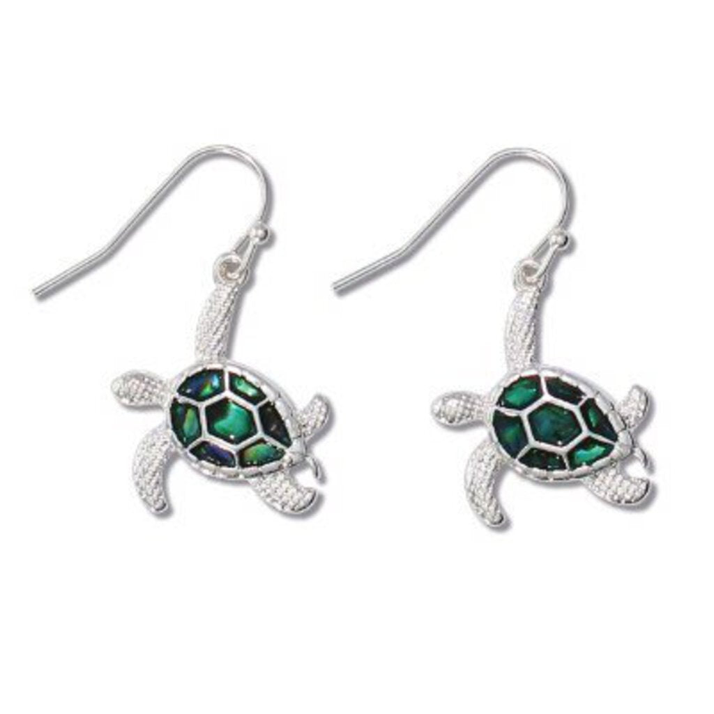 NEW Earrings - Abalone Inlay Turtles 8108211