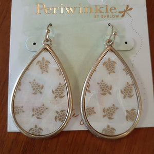 NEW Earrings - Turtles on Mother of Pearl 8107934