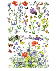 NEW Belles & Whistle Transfer - Wildflowers & Butterflies
